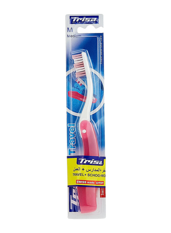 

Trisa Travel Toothbrush, Medium, 1 Piece