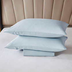 Aceir 3-Piece Microfiber Fitted Bedsheet Set, King, 200 x 200 + 30cm, 41042, Baby Blue