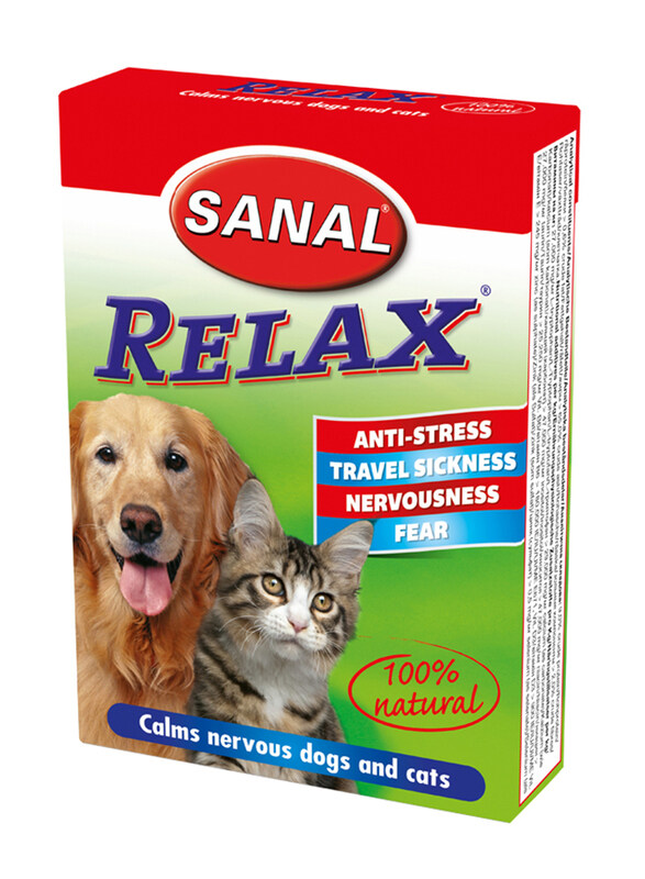 

Sanal Relax Anti-Stress Dogs & Cats, 15 Tablets, Multicolour