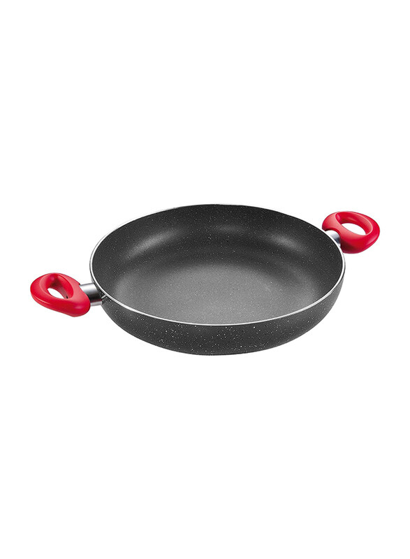 Tescoma 28cm 2 Grips Manico Rosso Frying Pan, T597848, Black