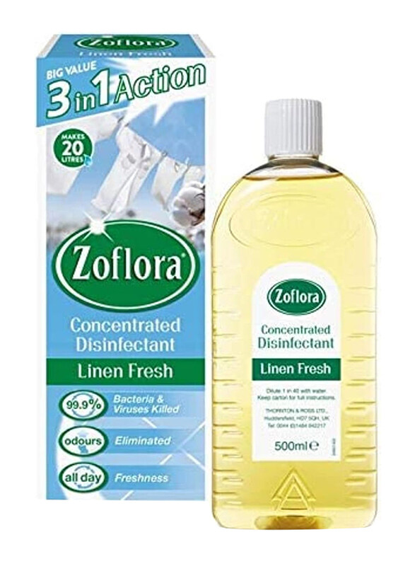 

Zoflora Multi-purpose Linen Fresh Concentrated Disinfectant Cleaner, 500ml