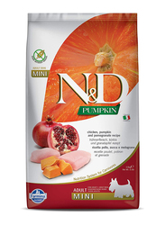 Farmina N&D Grain Free Pumpkin Chicken & Pomegranate Adult Dogs Dry Food, 2.5 Kg (Mini)