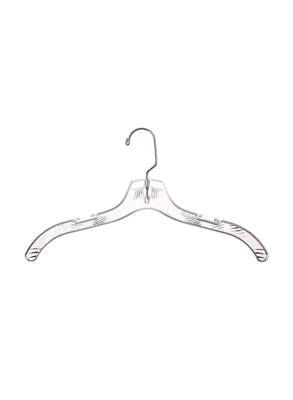 Homz 4 Pieces Swivel Neck Crystal Cut Shirt Hanger, 9 x 16.75 x 4.4cm, Clear