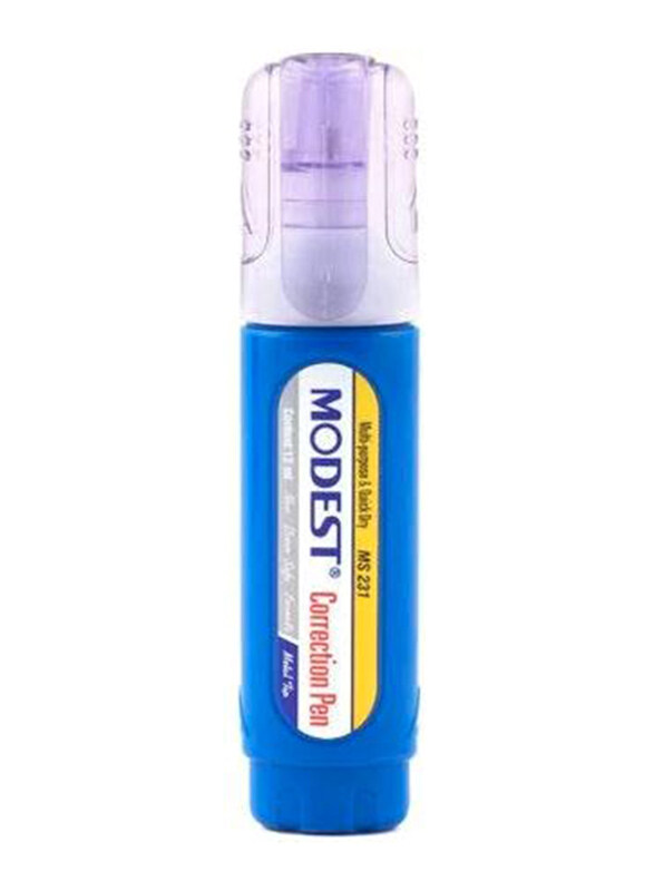 

Modest Multi-Purpose Correction Liquid Pen, 12ml, MS-231, Blue/White