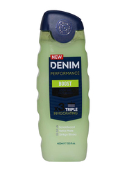 Denim 2-in-1 Body & Face Wash Boost, 400 ml