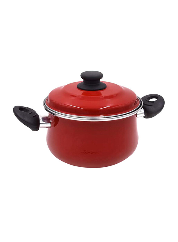 

Magefesa 18cm Praga Stew Pot with Cover, 2101145, 18 cm, Red