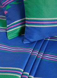 Aceir 3-Piece 180 TC Premium Collection Printed Cotton Bedsheet Set, 1 Bedsheet + 2 Pillow Cases, Queen, Scampi