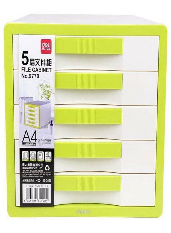 

Deli 5 Drawer Cabinet, Blue/Green