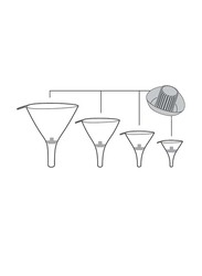 Tescoma 4-Piece Presto Funnels with Sieve, White