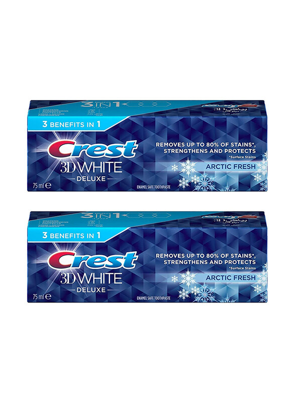 

Crest 3D White Deluxe Arctic Fresh Toothpaste, 2 x 75ml