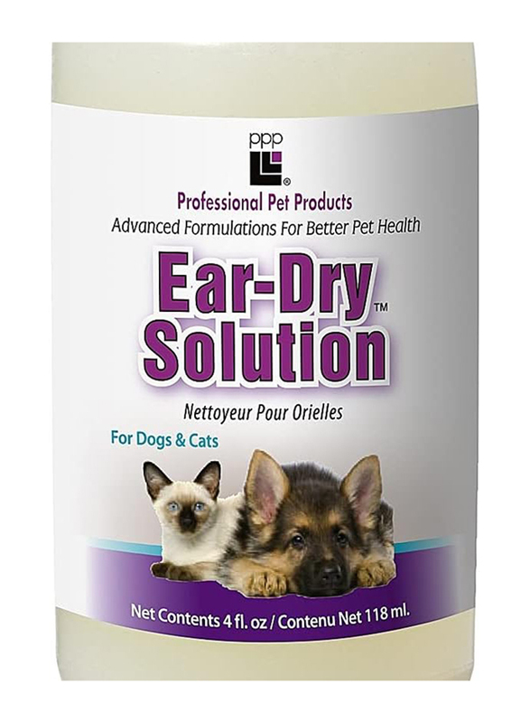 Professional Pet Product Ear Dry Solution, 118ml, White