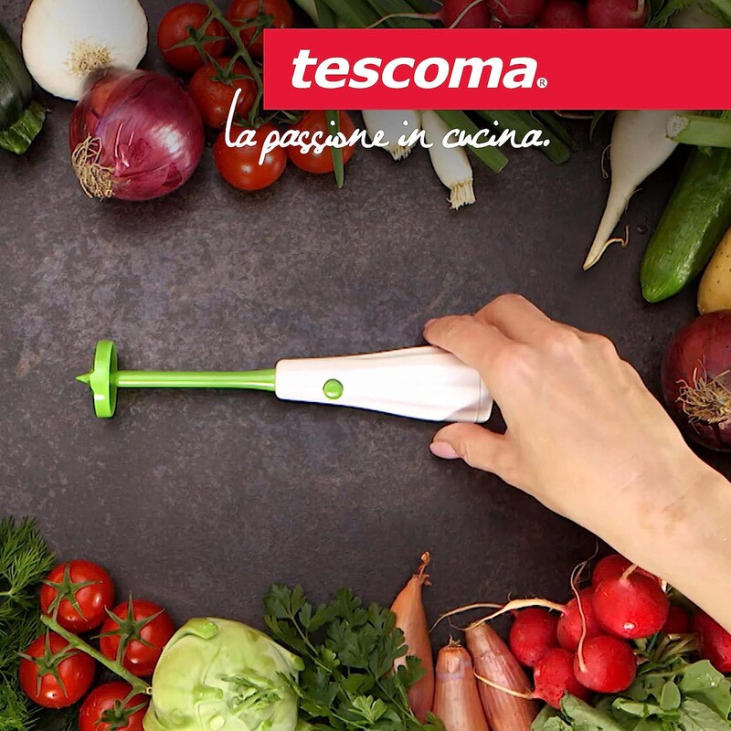 Tescoma Soon Empty Vegetable Corer, Green/White