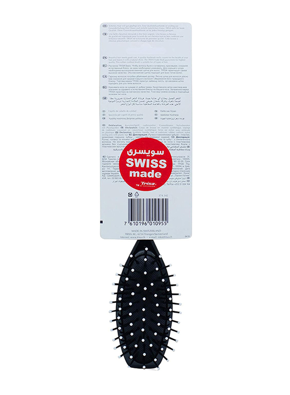 Trisa Small Hairstyle Nylon Pins Hair Brush for All Hair Types, 1 Piece