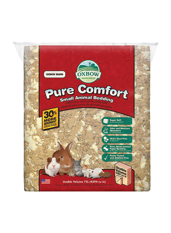 

Oxbow Pure Comfort Dust-Free Small Animal Bedding, 72L, Brown