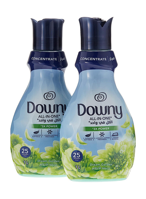 

Downy All in One Dream Garden Concentrate Fabric Softener, 2 x 1 Liter