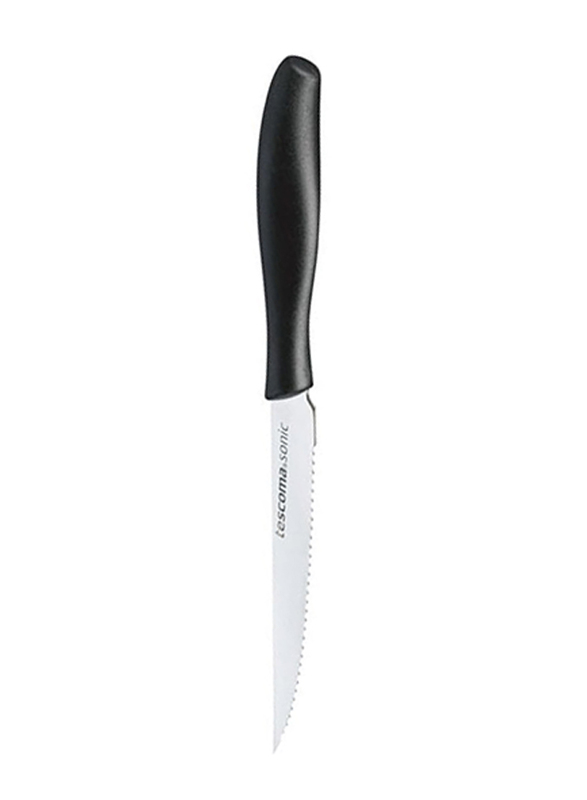 Tescoma 12cm Sonic Steak Knife, 862022, Silver/Black