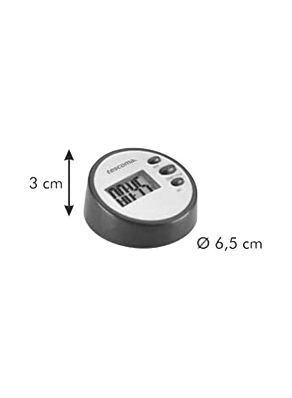 Tescoma Digital Kitchen Timer, 12.5 x 10.5 x 3.1cm, Assorted Colours