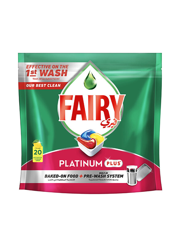 

Fairy Platinum Plus Automatic Dishwashing Capsules, 20 Piece