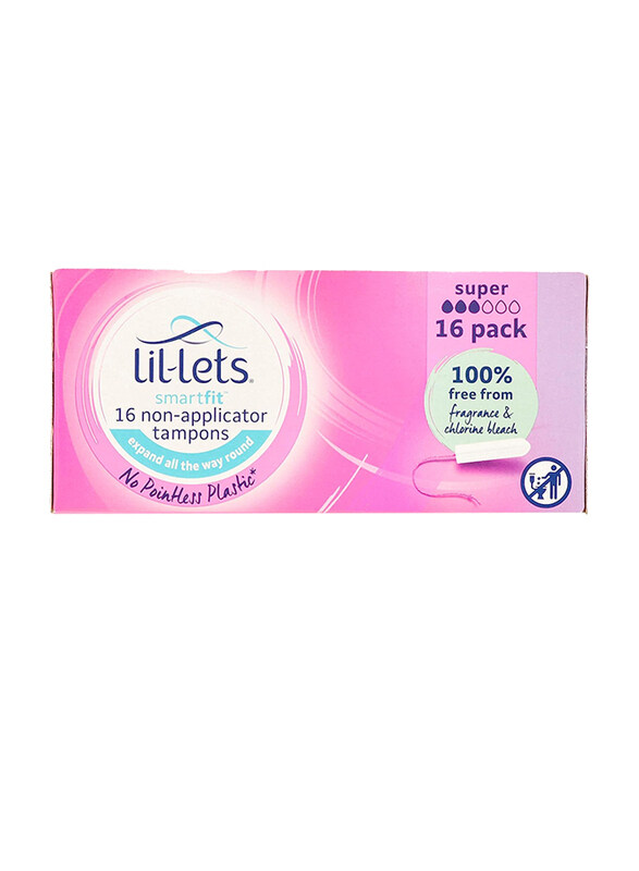 

Lil-Lets Non Applicator Super Tampon, 16 Pieces