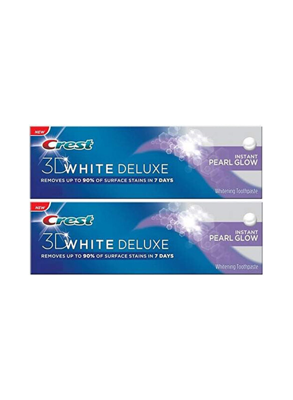 

Crest 3D White Pearl Glow Toothpaste, 2 x 75ml