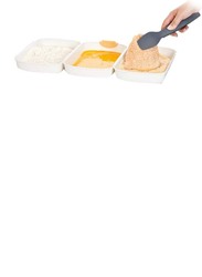 Tescoma Presto Dip and Coat Set, 18 x 8.2 x 29.5cm, Black/White