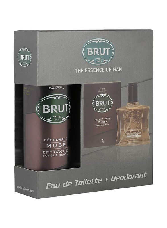 

Brut Musk 100ml EDT Perfume + Deo 200ml Free for Men