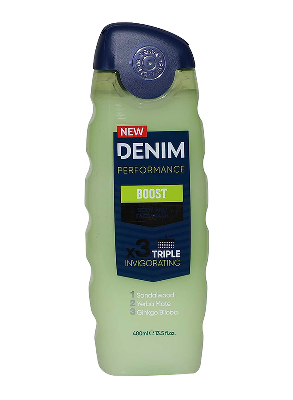 Denim 2-in-1 Body & Face Wash Nourish, 400 ml