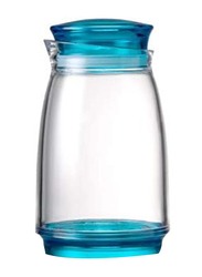 Hec Feliz Canister, 48oz, Clear/Blue