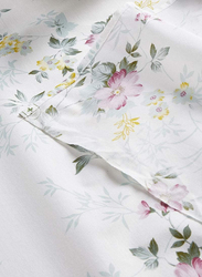 Aceir 2-Piece 180 TC Premium Collection Rose Mallow Cotton Bedsheet Set, 1 Bedsheet + 1 Pillow Case, Single, Multicolour