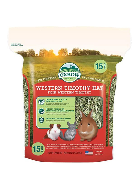 Oxbow Western Timothy EUA Small Pets Dry Food, 15 Oz