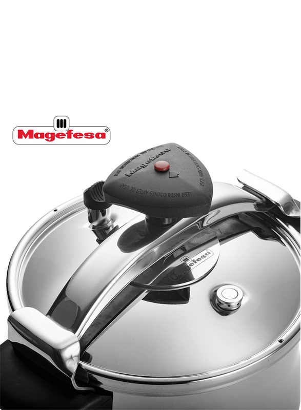 Magefesa Marmites 14 Ltr Stainless Steel Cooker, 01OPSTACO14, Silver