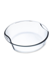Simax 1.5L Round Heatproof Dish with Lid, 6906, 22.86x22.86x5.84 cm, Clear