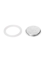 Tescoma 2-Piece Silic. Seal Filter and Cups Paloma, White