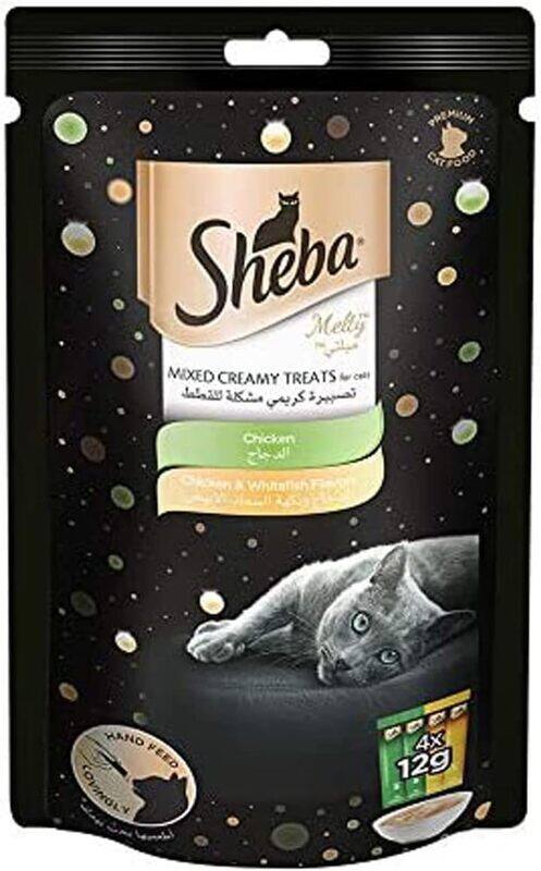 

Sheba Melty Mixed Creamy Treats Chicken & White Fish, 48g