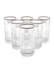 Solitaire 6-Piece Hi Ball Tumbler Set, PB/TWD 1, Clear