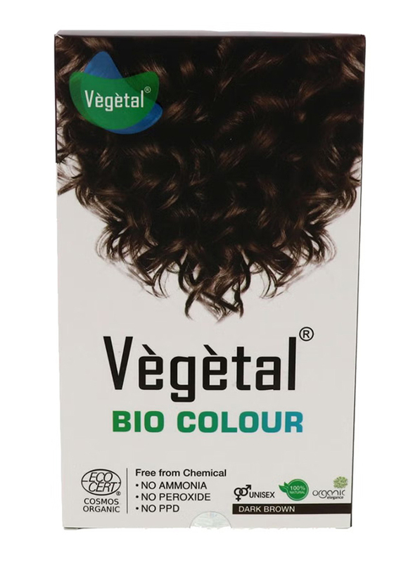 Vegetal Bio Permanent Hair Colour, 100g, Dark Brown