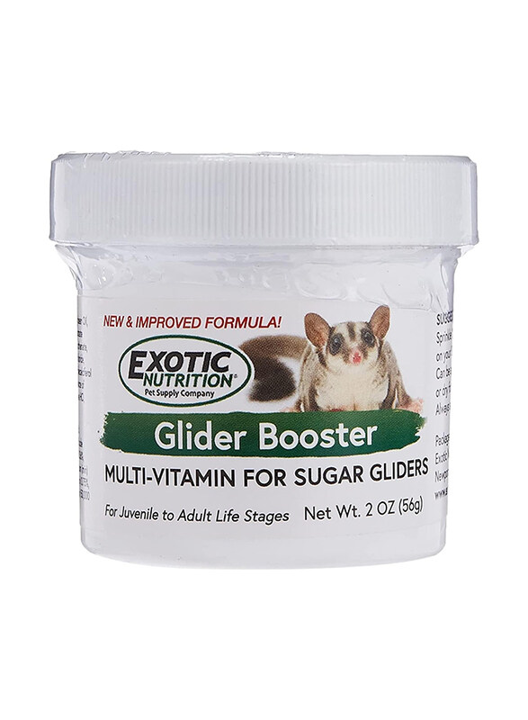 

Exotic Nutrition Glider Booster Multi-Vitamin for Sugar Gliders Small Animal Dry Food, 2 Oz
