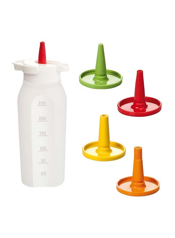 Tescoma Condiment Dispenser with 4 Nozzles, 250/500ml, Multicolour