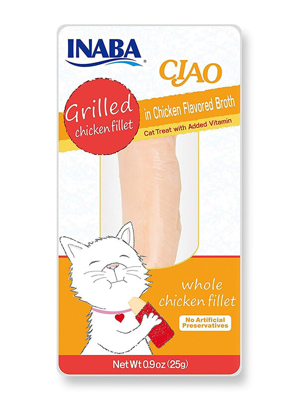 

Inaba Ciao Broth Chicken Cats Dry Food, 8 x 25g