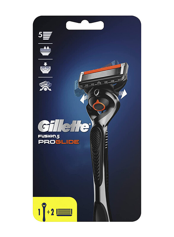 

Gillette Fushion 5 Proglide Handle Razor with 2 Blades, Black