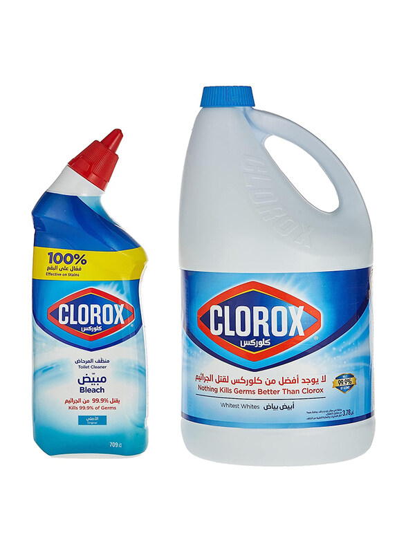 

Clorox Original Bleach and Original Toilet Cleaner, 2 Pieces