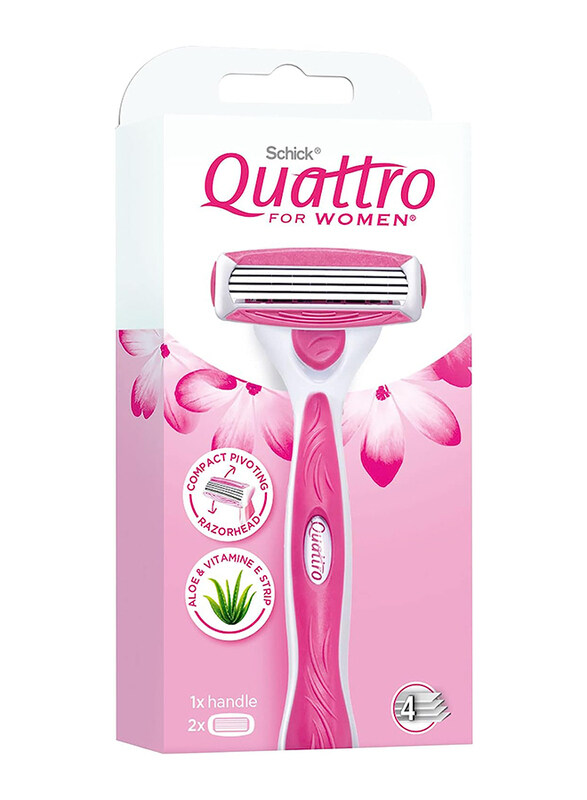 

Schick Quattro Razor with 2 Black, Pink