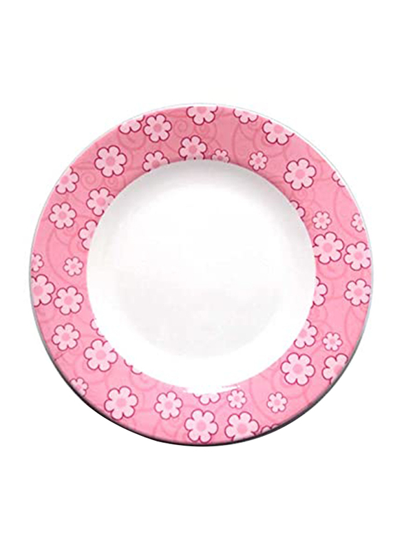 Malaplast Thailand 7 inches Plate Spf, P-13/1-180, White/Pink