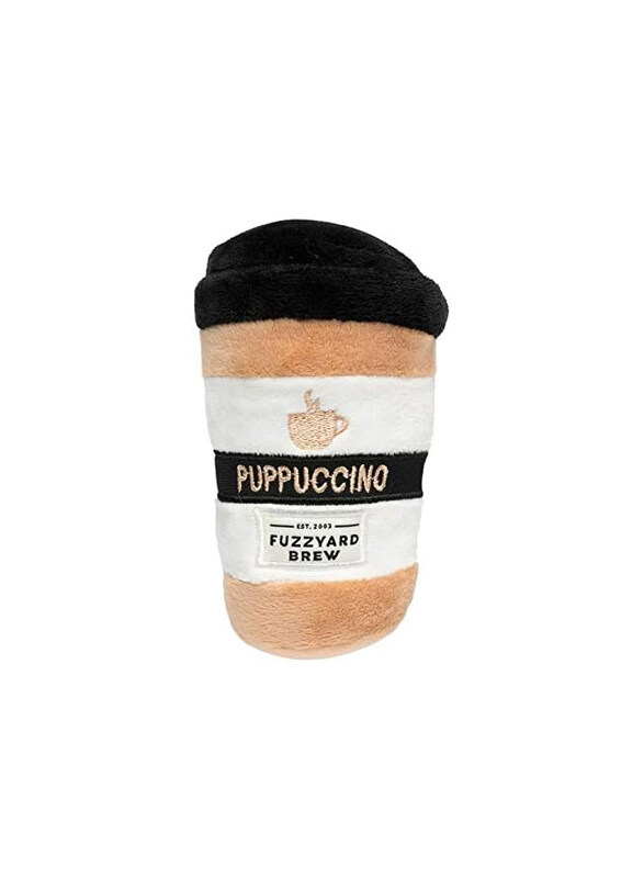 

Fuzzyard Puppuccino Cute Coffee Cup Plush Dog Toy with Squeaker Washable, Multicolour