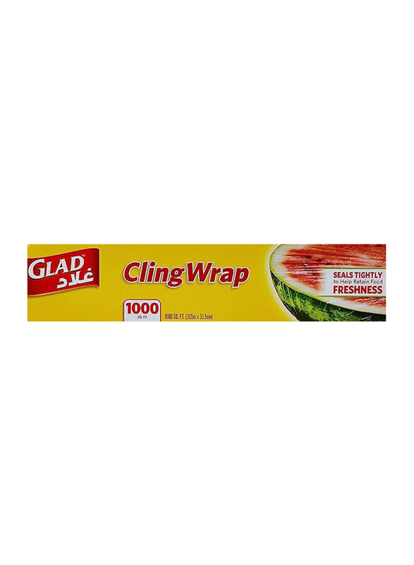 

Glad Cling Wrap Clear Plastic Loop, 1000 sq. ft