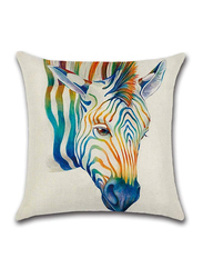 ACEIR 45 x 45cm Horse Printed Cotton Blend Cushion Cover, Multicolour