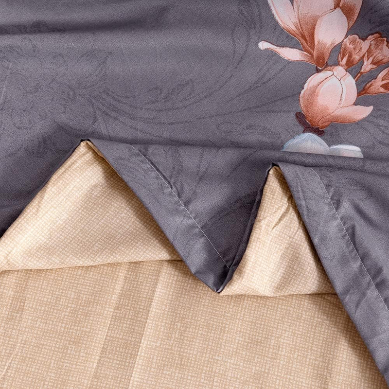 Aceir 6-Piece Microfibre Yeoubi Duvet Cover Set, 1 Duvet Cover + 1 Fitted Sheet + 4 Pillow Cases, King, Multicolour