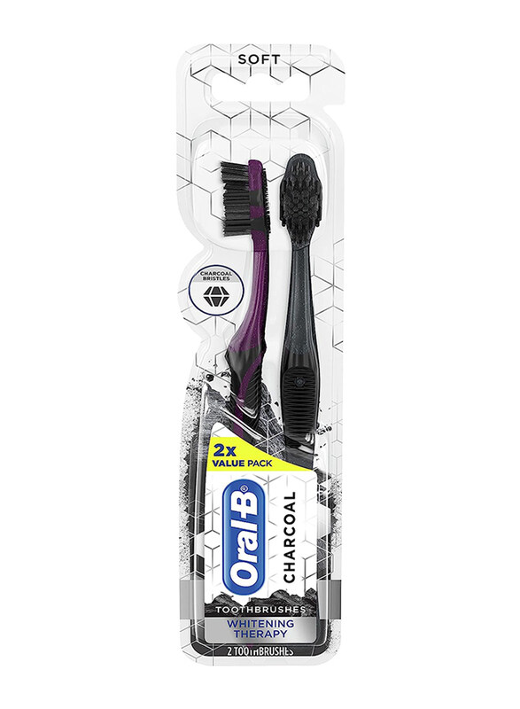 

Oral B Charcoal Soft Whitening Therapy Toothbrush, 2 Pieces