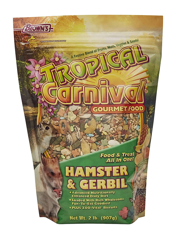 

F.M. Browns Tropical Carnival Gourmet Hamster & Gerbil Dry Food, 2 Lbs