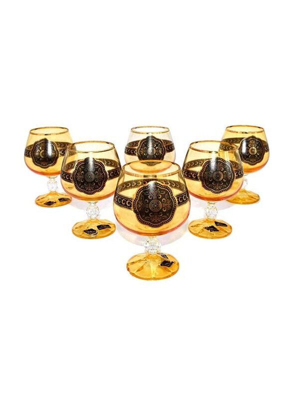 

Kitchen Souq 250ml 6-Piece Brandy Glass, 40149-250-50933, Multicolour